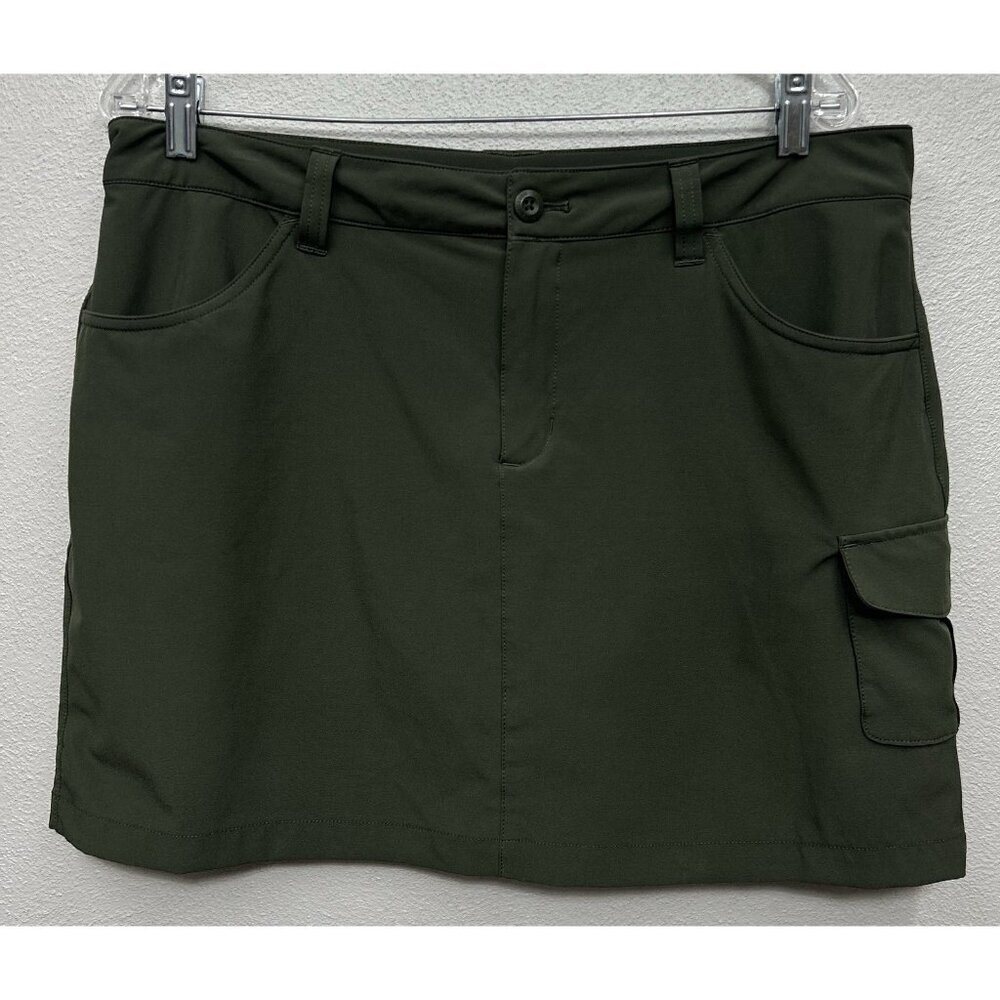 Eddie Bauer Cargo Skort Women's Size 12 Active Hiking Pockets Comfort Stretch